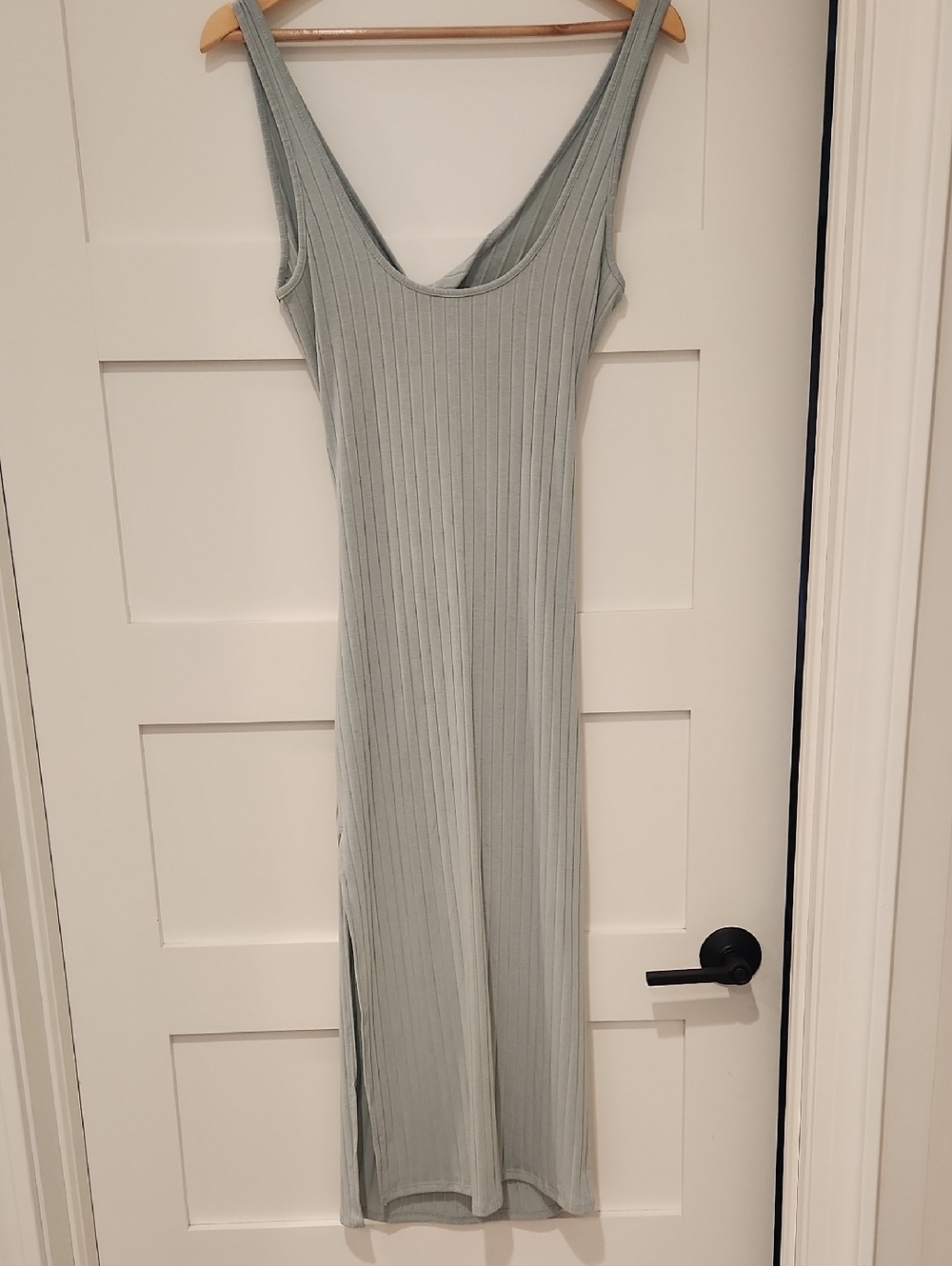 🌺BILLABONG Ribbed Scoop Neck Maxi Dress - Light Sage